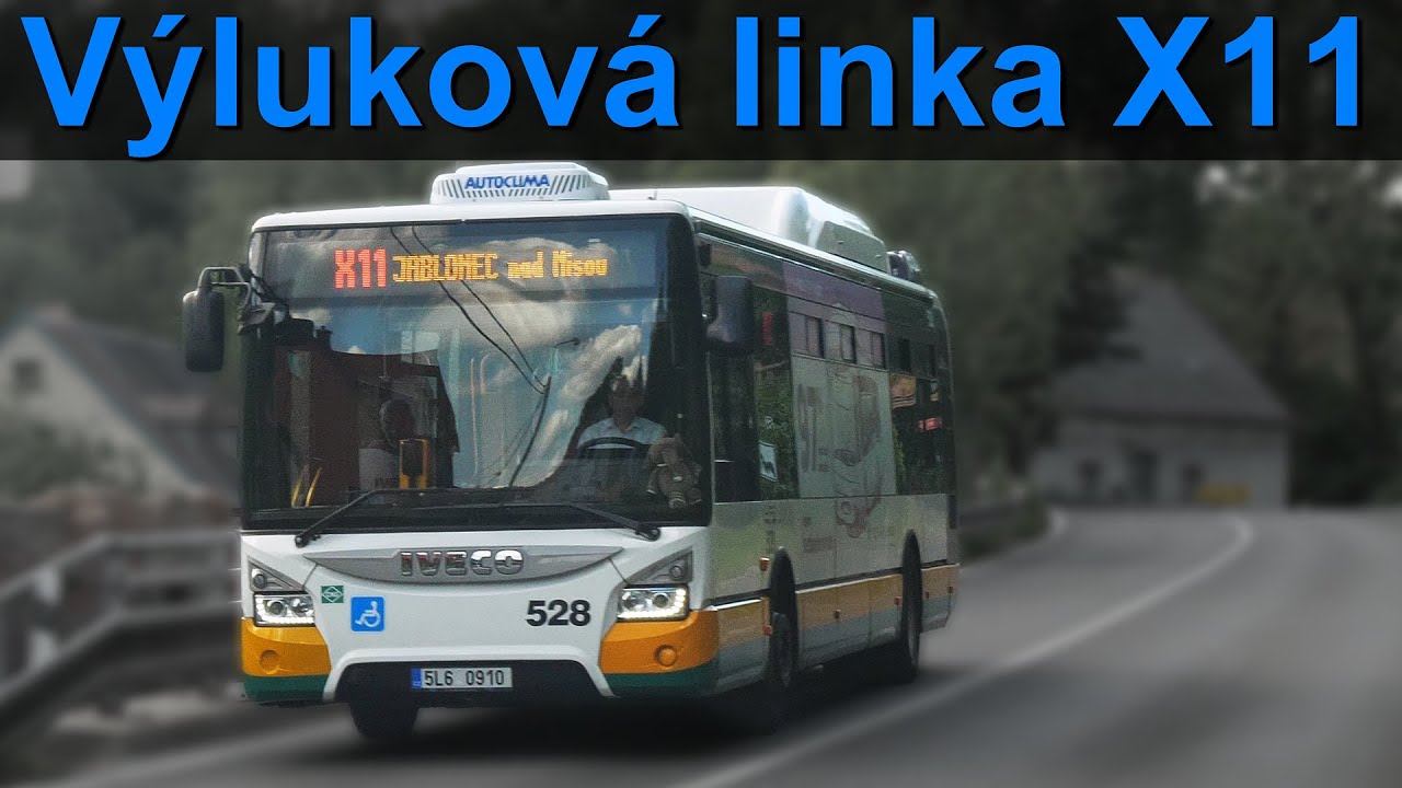 Výluková bus linka X11 Liberec - Jablonec | 2022-2024