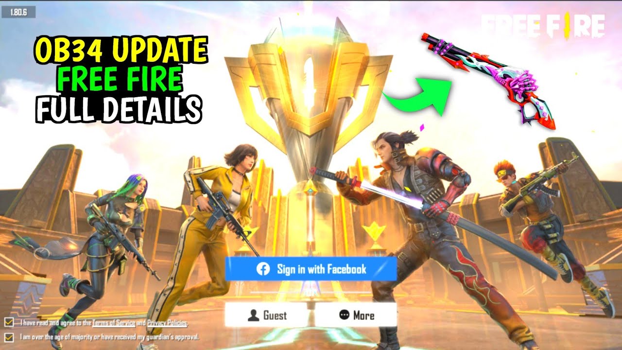 Free Fire OB34 Update Full Details | 24 May New Update Free Fire | ff new update | new ff update
