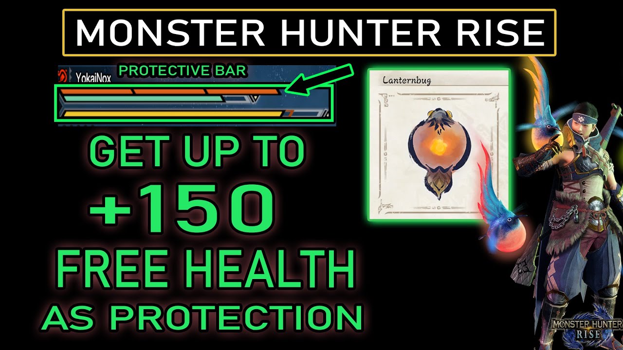 Monster Hunter Rise - Tip | Get up to +150 FREE Health | The extra Red Bar explained