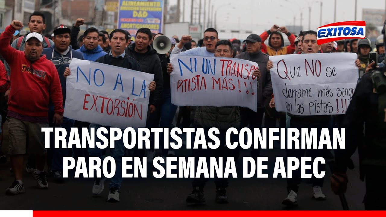 🔴🔵Transportistas marcharán en semana de APEC: Ratifican CONTUNDENTE paro nacional el 12 de noviembre