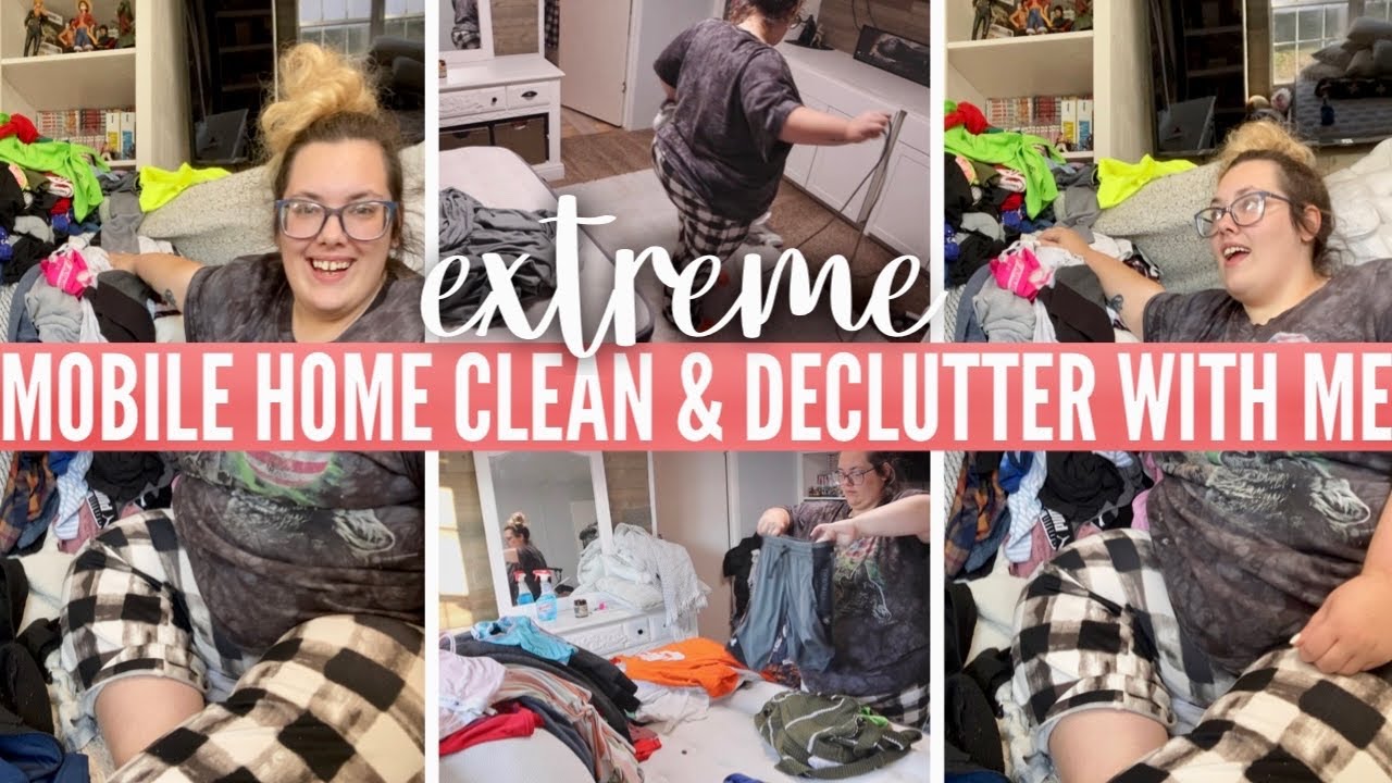 WHY IS MY MOBILE HOME A DISASTER? | extreme mobile home clean and declutter | minimalism my way
