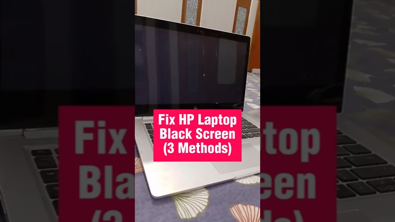 How to FIX HP Laptop Black Screen Problem in Windows 10/11