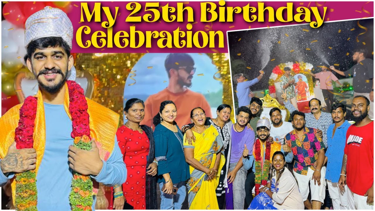 My 25th Year Birthday Celebration 😍🎁 | Samsameer_insta
