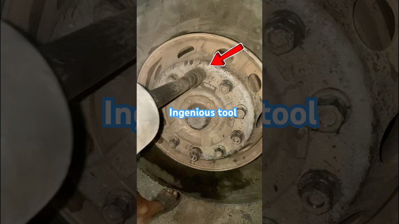 The ingenious tool for install the stuck bolt. 