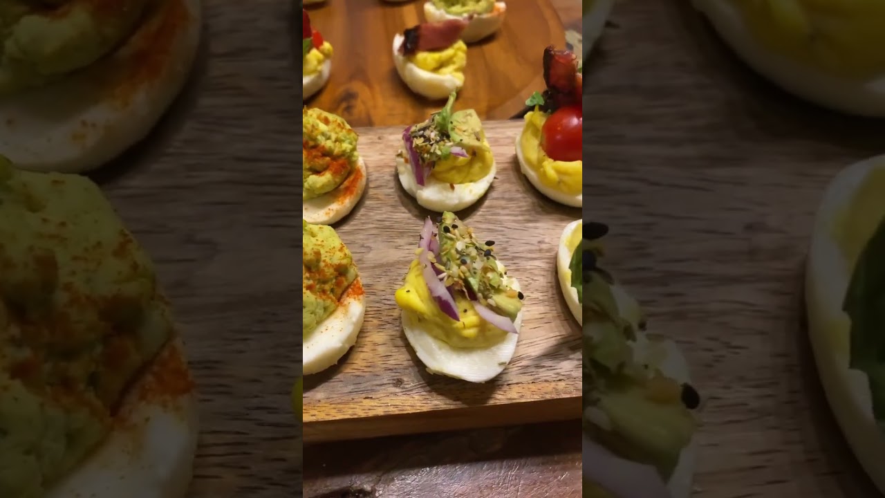 Deviled egg flight ! Would you try it? ￼