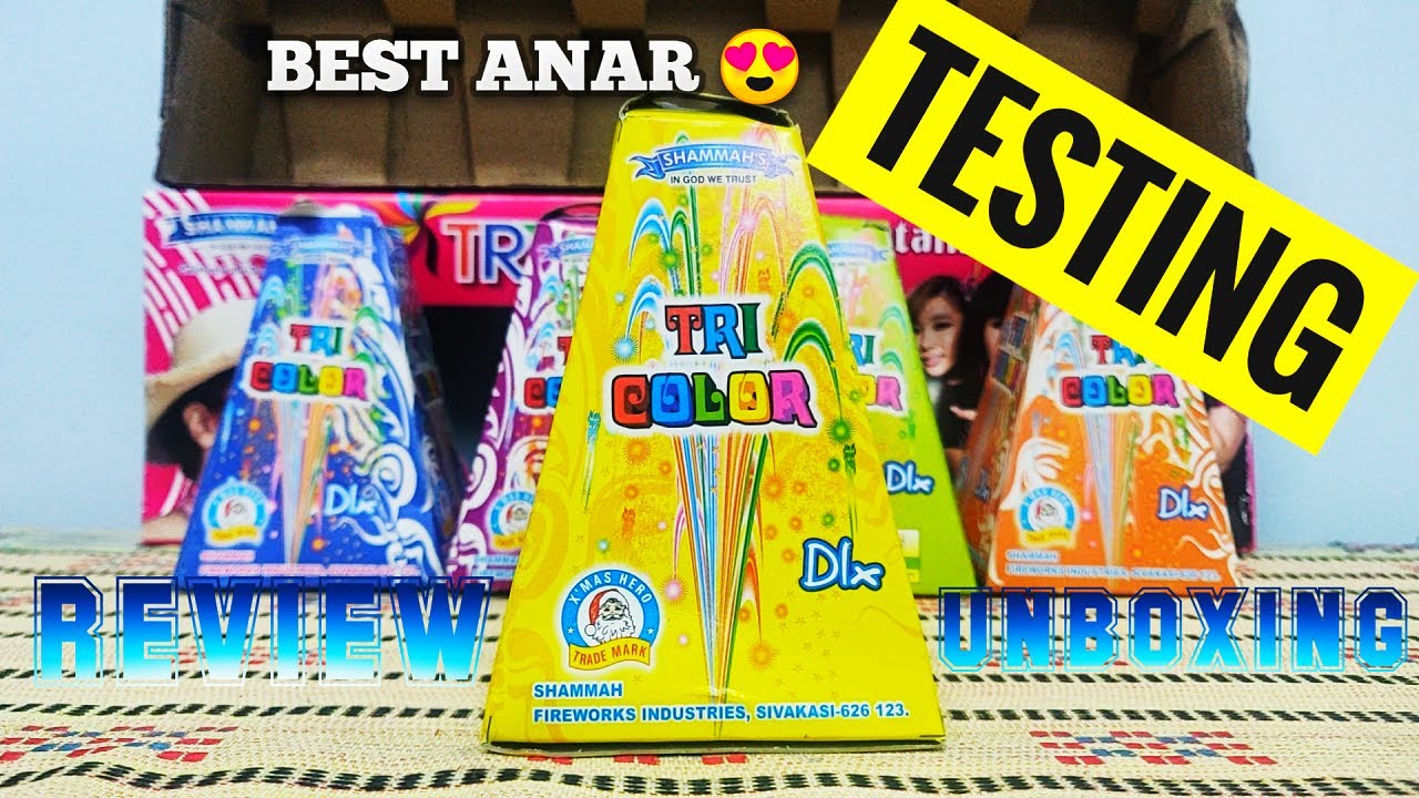TRI COLOUR FOUNTAIN TESTING | BEST DIWALI ANAR | DIWALI CRACKERS TESTING | NEW & UNIQUE FIRECRACKERS