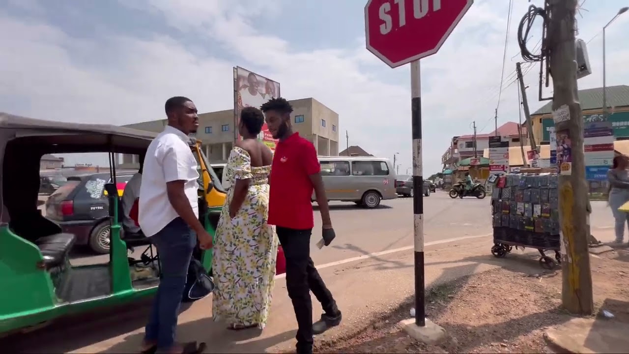 Streets of Kumasi (Ghana) - Atinga Junction to Ahodwo Roundabout | Let’s Tour Cities