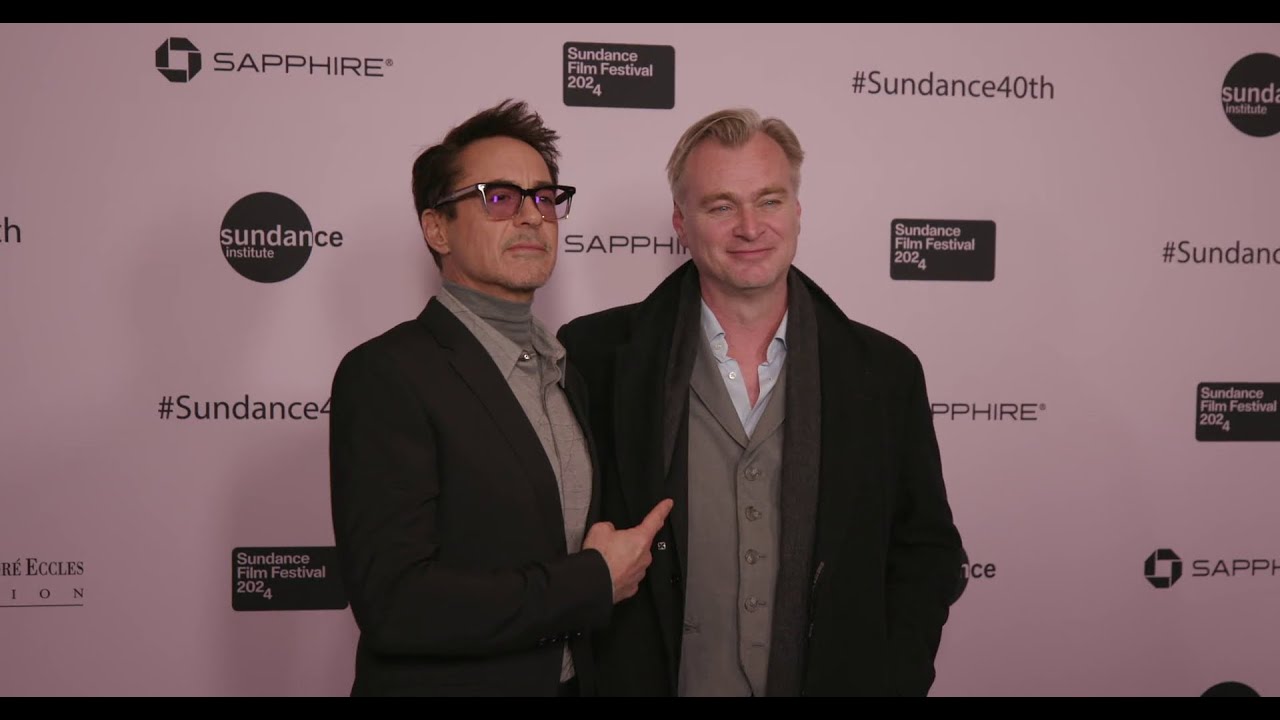 Christopher Nolan receives Trailblazer Award from Robert Downey Jr at Sundance Film Fest - 1/18/2024