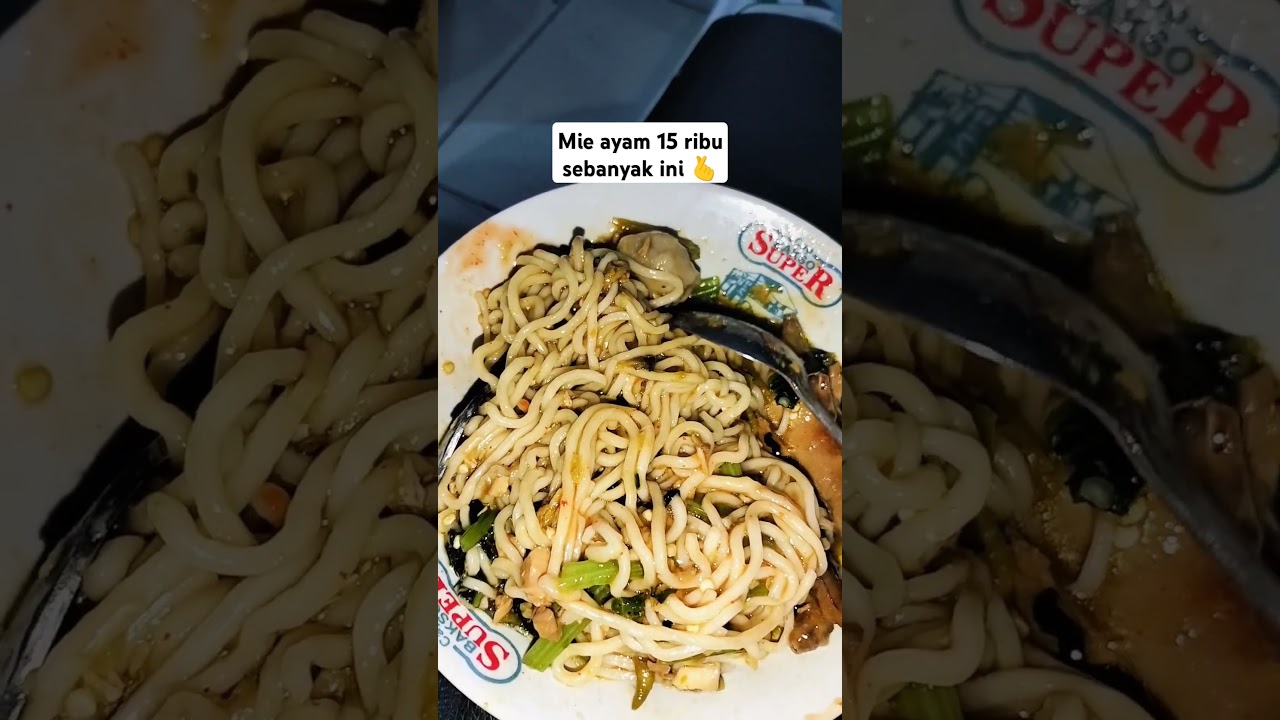 Mie ayam 15 ribu sebanyak ini  #foodblogger #mieayam #bakso #miebakso #cekerayam #ceker #fyp