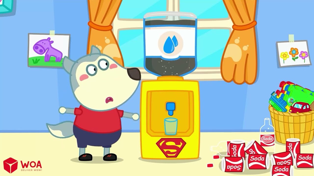 Wolfoo Geschichte 🐺 Trink nicht zu viel Limonade! Wolfoo lernt gesunde Gewohnheiten @WolfooDeutsch