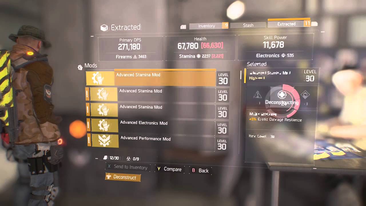 The Division Fastest High End crafting materials