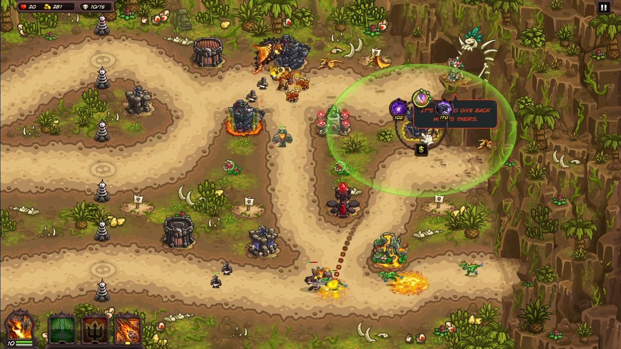 Kingdom Rush Vengeance Stage 31: The Original World (Impossible Difficulty)