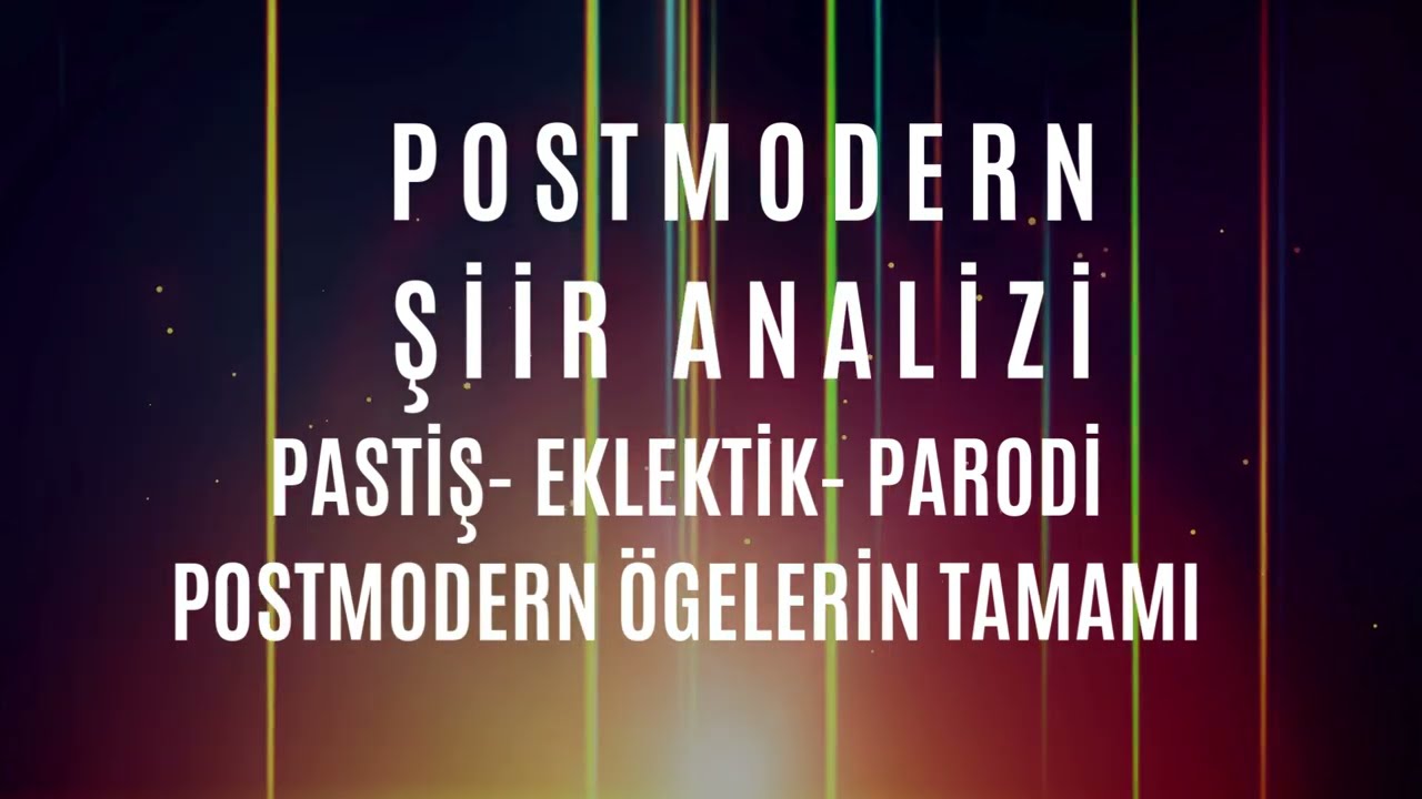 postmodern şiir