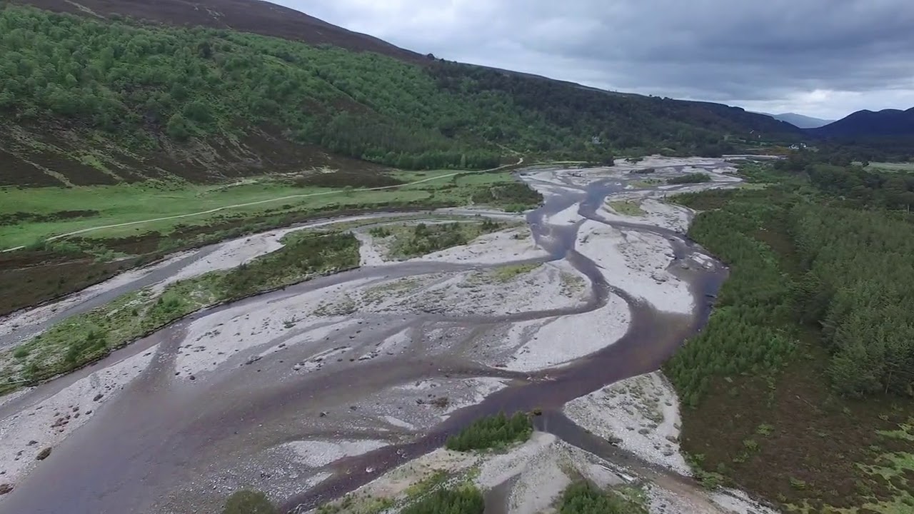 River Feshie drone flight