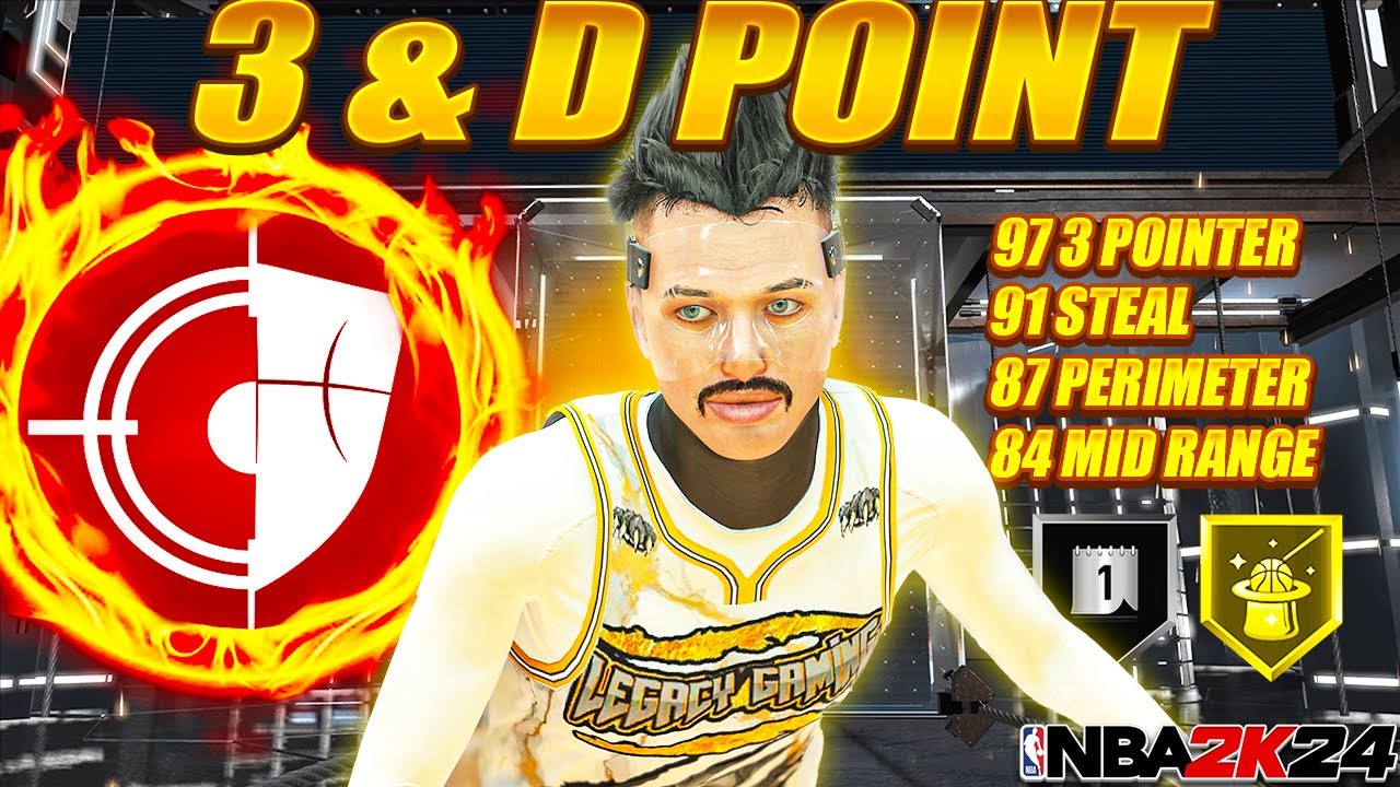 3 & D POINT BUILD w 97 3PT, 91 STEAL, 87 PERIMETER IS TAKING OVER NBA 2K24
