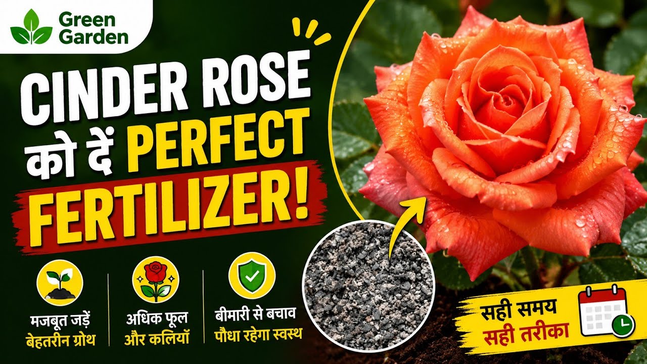 How to Fertilize Cinder Roses ? Rose food. Growing Rose in Cinder. How to make Rose Food ?