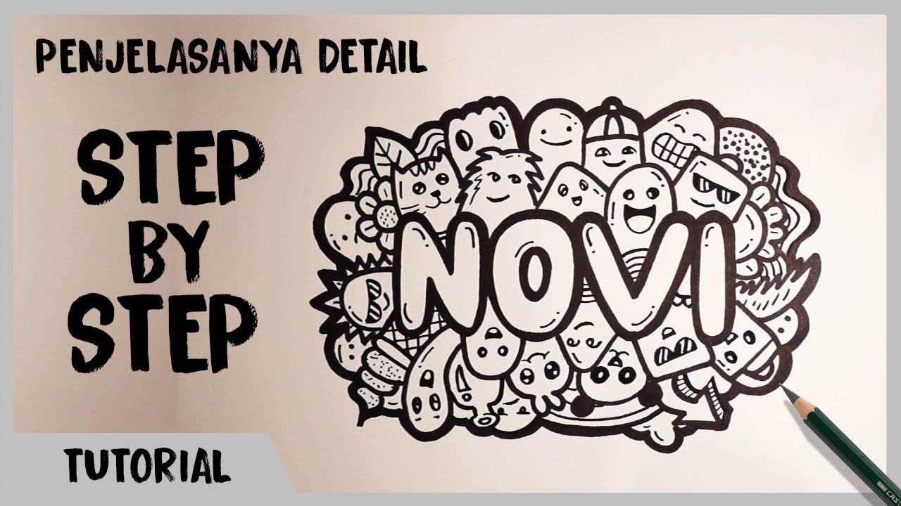 Tutorial Cara Menggambar Doodle untuk pemula | Penjelasanya Detail