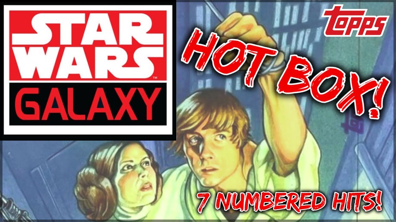 Topps Chrome 2021 Star Wars Galaxy Hobby Box! HOT BOX • 7 Numbered Hits!