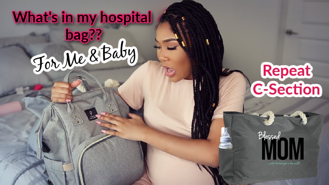 WHAT'S IN MY HOSPITAL BAG 2020 | + POSTPARTUM ESSENTIALS *REPEAT C-SECTION*