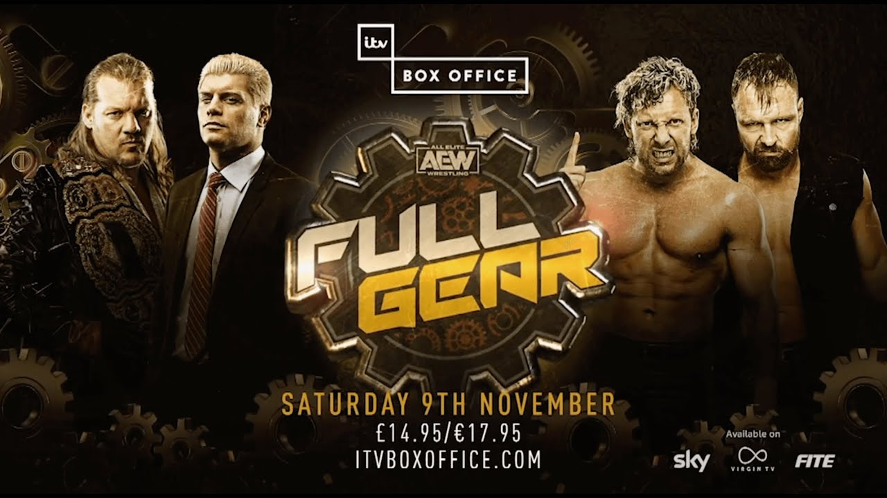 AEW Full Gear, Saturday 9th November on ITV Box Office
