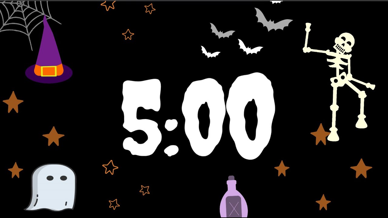 5 min timer halloween