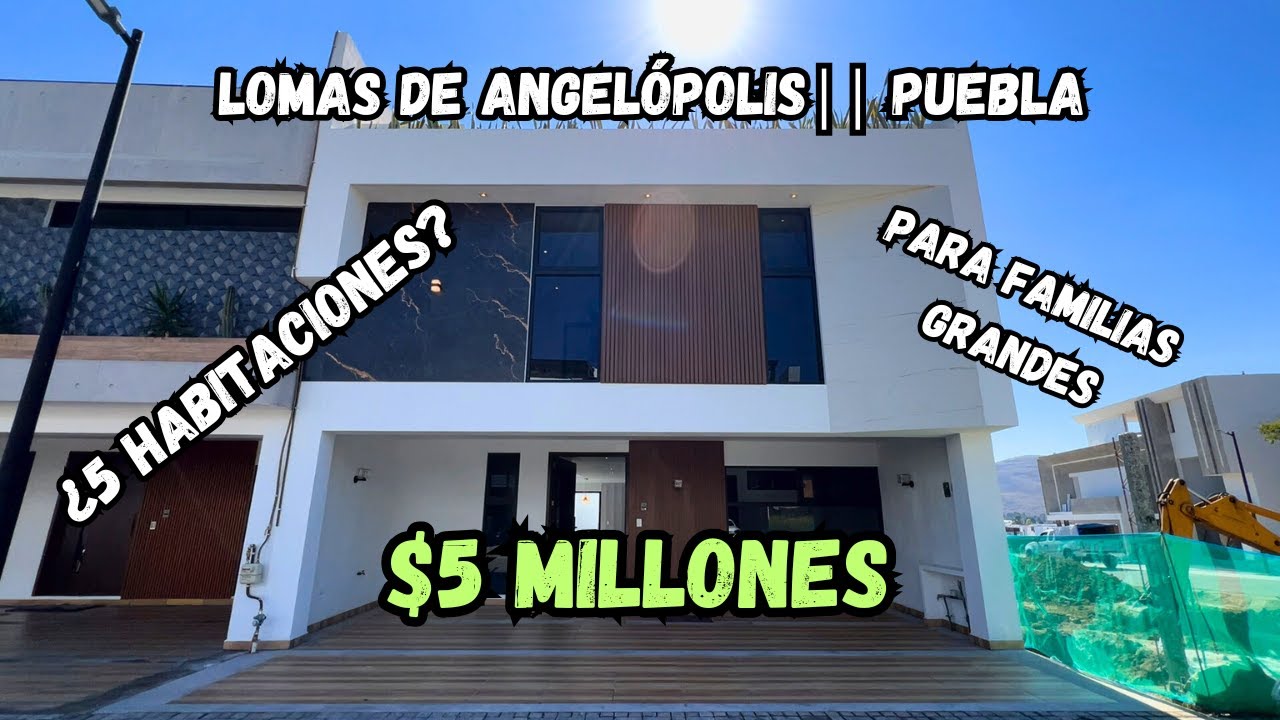 ¿Vale la pena comprar en Lomas de Angelópolis? Te muestro esta increíble casa con 5 habitaciones