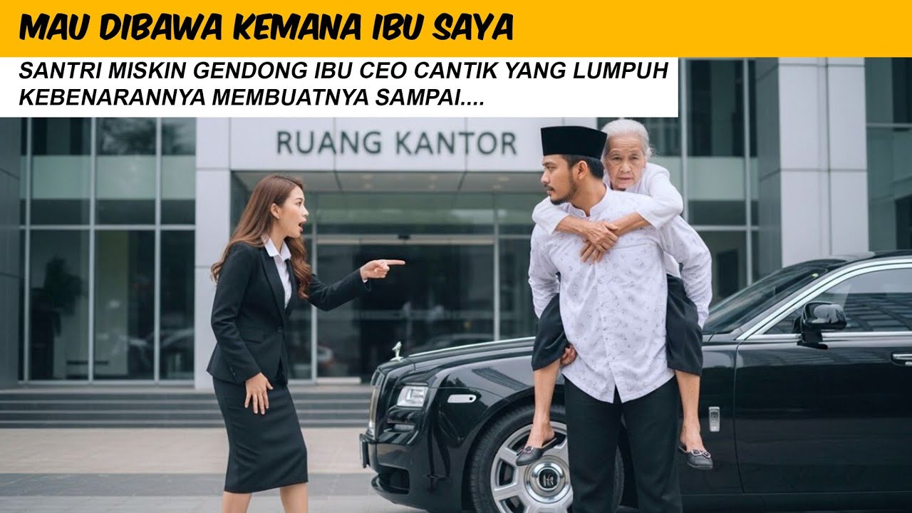 CEO Cantik Marah Lihat Santri Gendong Ibunya… Tapi Saat Tahu Kebenarannya Dia Menangis!