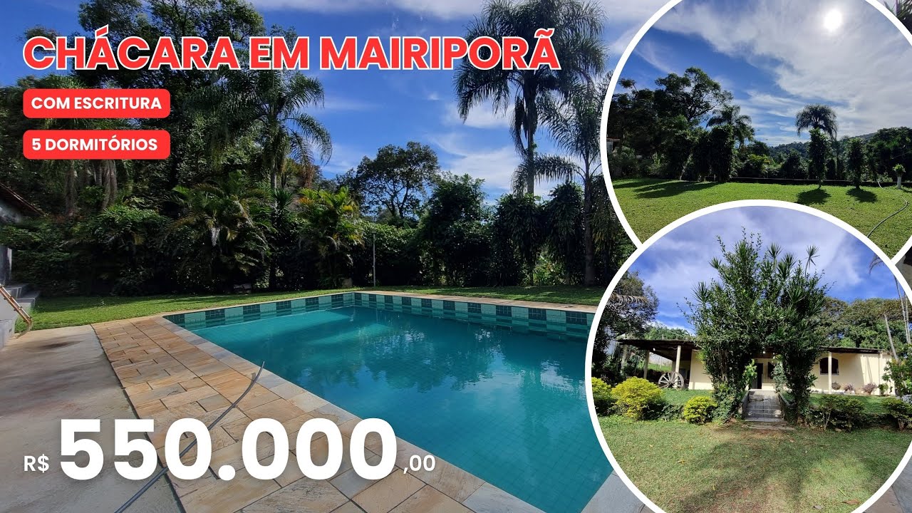 CHÁCARA EM MAIRIPORÃ | COM ESCRITURA | PISCINA | MUITO TERRENO - Heitor Neto #chacaraatibaia #imoveL