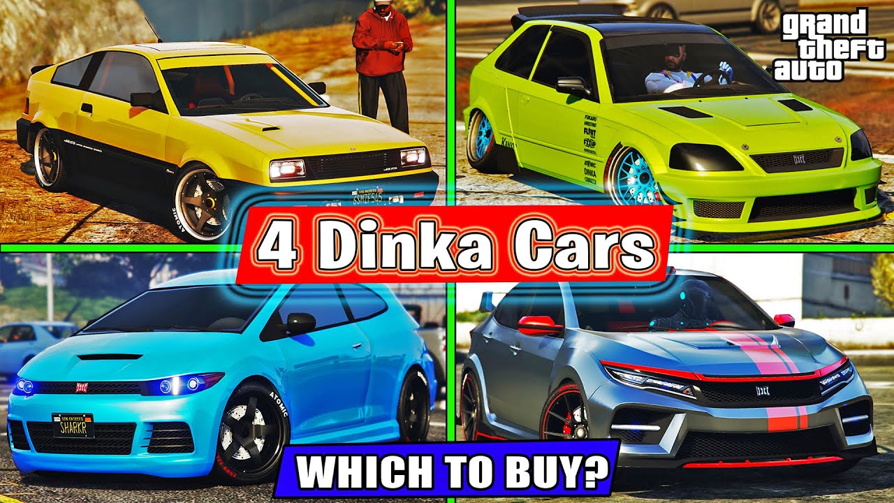 Let's Test These 4 DINKA Cars - GTA 5 Online - Which is Better - all Blista + Sugoi - SUGOI! NEW