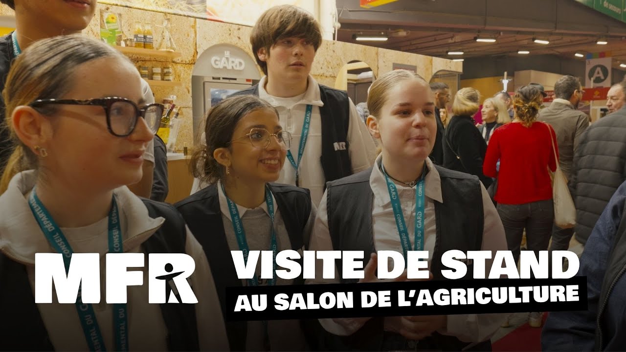 Visite d'un stand du salon de l'agriculture par les jeunes des MFR du Gard !