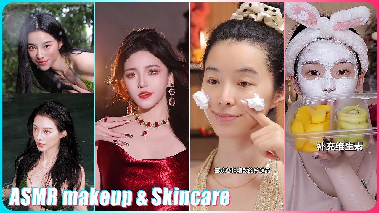 Mitsuisen☘️ASMR Makeup Tutorial & Skincare Routines✨Satisfying skincare asmr🍃Beauty Secrets🌿454