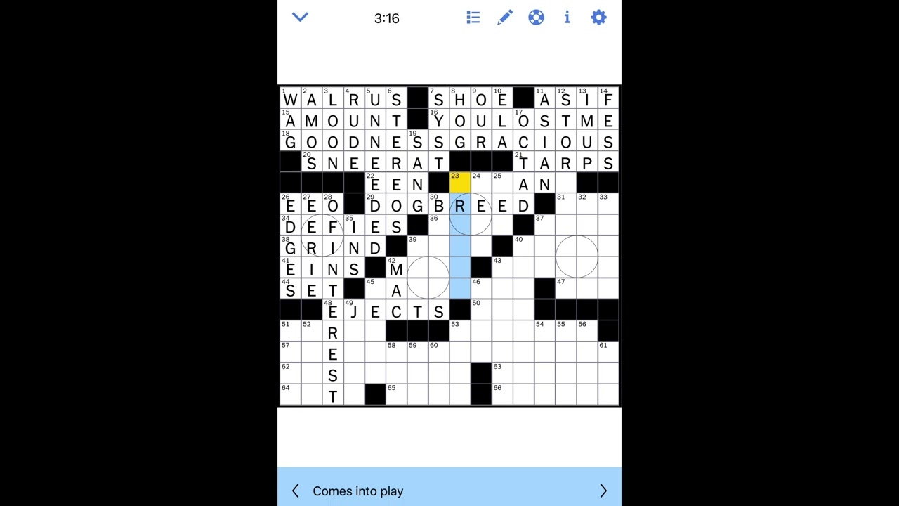 NYT Crossword Wednesday February 11, 2026