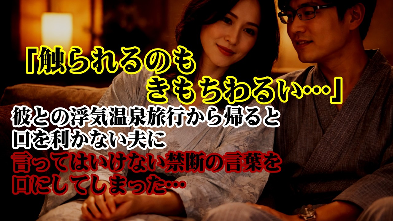 【離婚】「触られるのもきもちわるい…」彼との浮気温泉旅行から帰ると仕事中のはずの夫がリビングに…その日を境に口を利かなくなった夫にイラき…私は言ってはいけない禁断の言葉を口にしてしまった…【シタ妻】