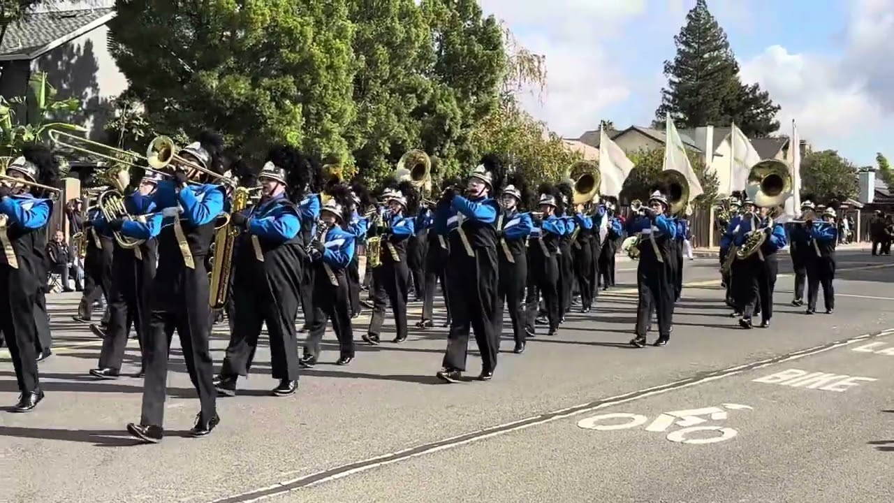 Elk Grove High School Blue and Gold Regiment Parade at Grape Bowl Classic 2024