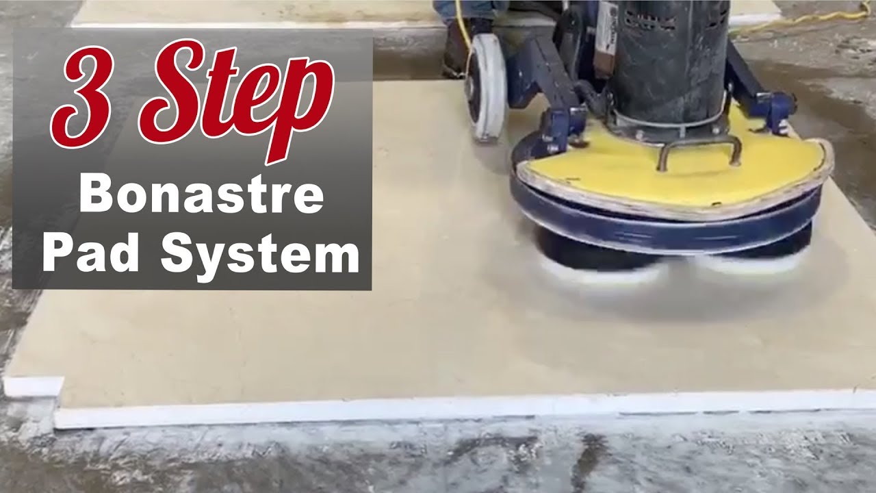 Bonastre 3-Step Floor Polishing With a 19