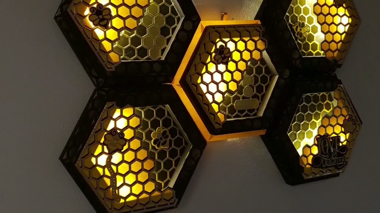 Tonic Hexagon Memory Book Tailored Frame Light-Up Wall Feature