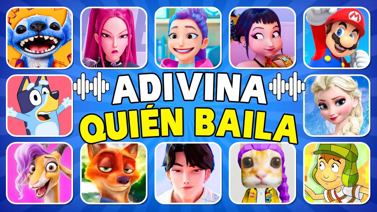 ¡Adivina Quién Baila!💃NUEVOS BAILES😱Rumi💜Zootopia🥰Wednesday❤️Kpop Demon Hunters💃¿Quién Baila Mejor?