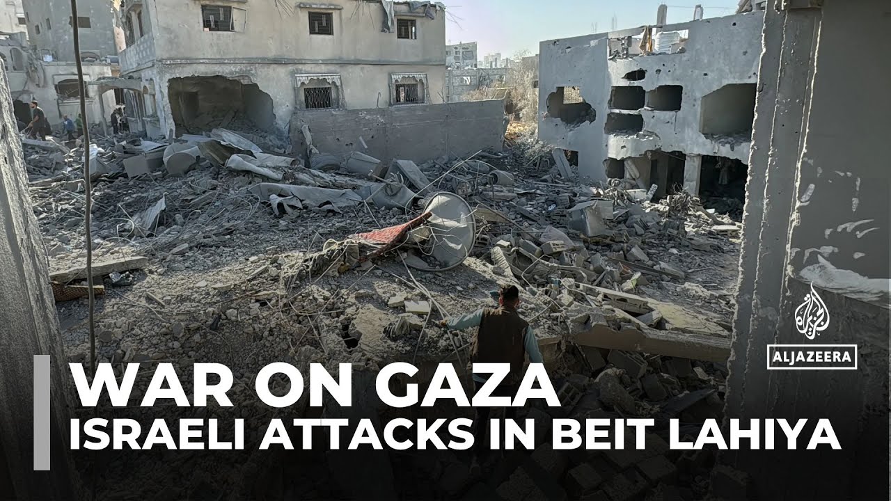 Dozens remain trapped under rubble after Israel’s attack on Beit Lahiya