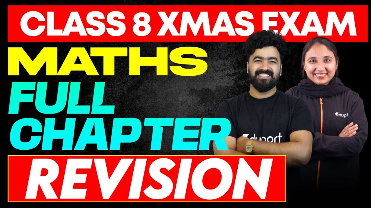 Class 8 Maths | Full chapter Revision | Eduport