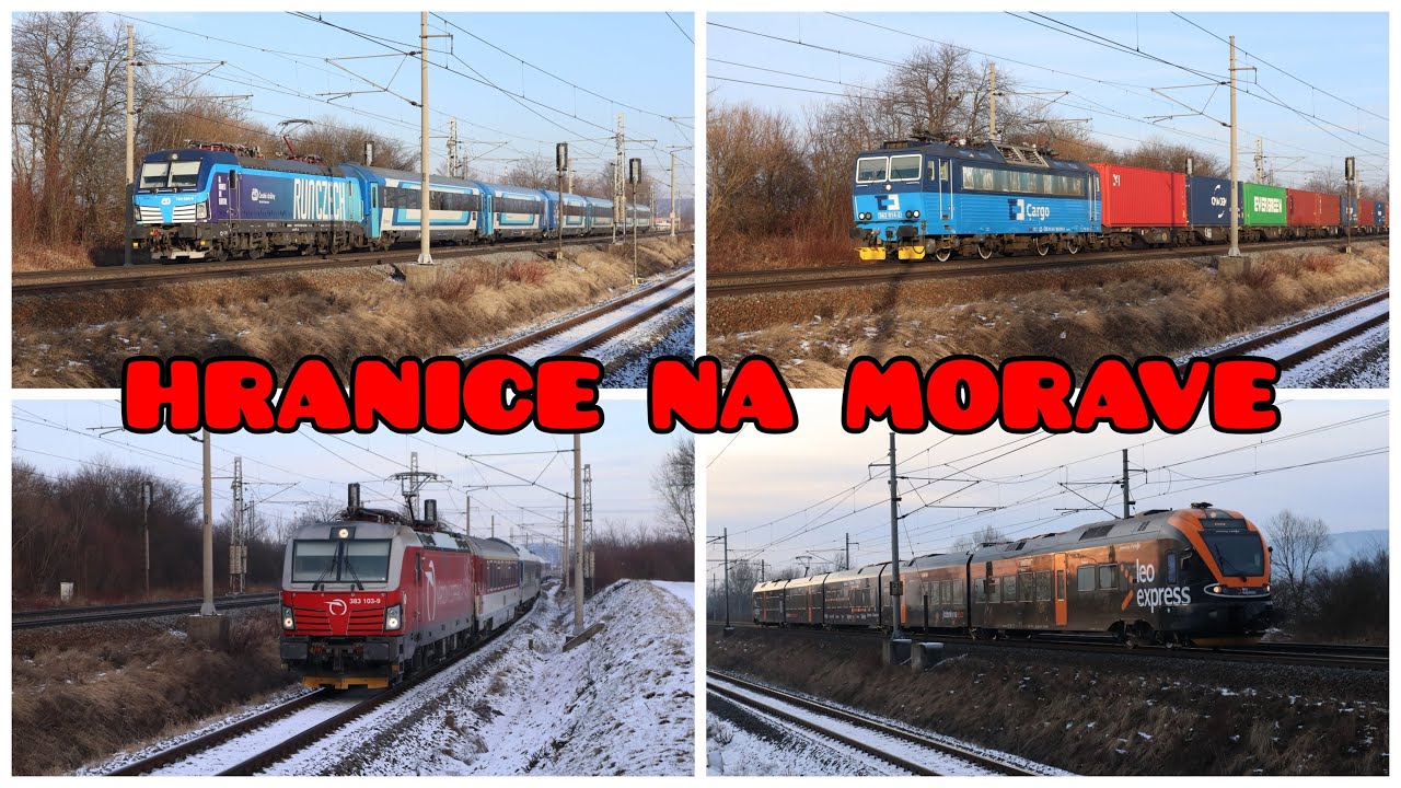 Vlaky Hranice na Moravě (U tratě) • 21.1.2024