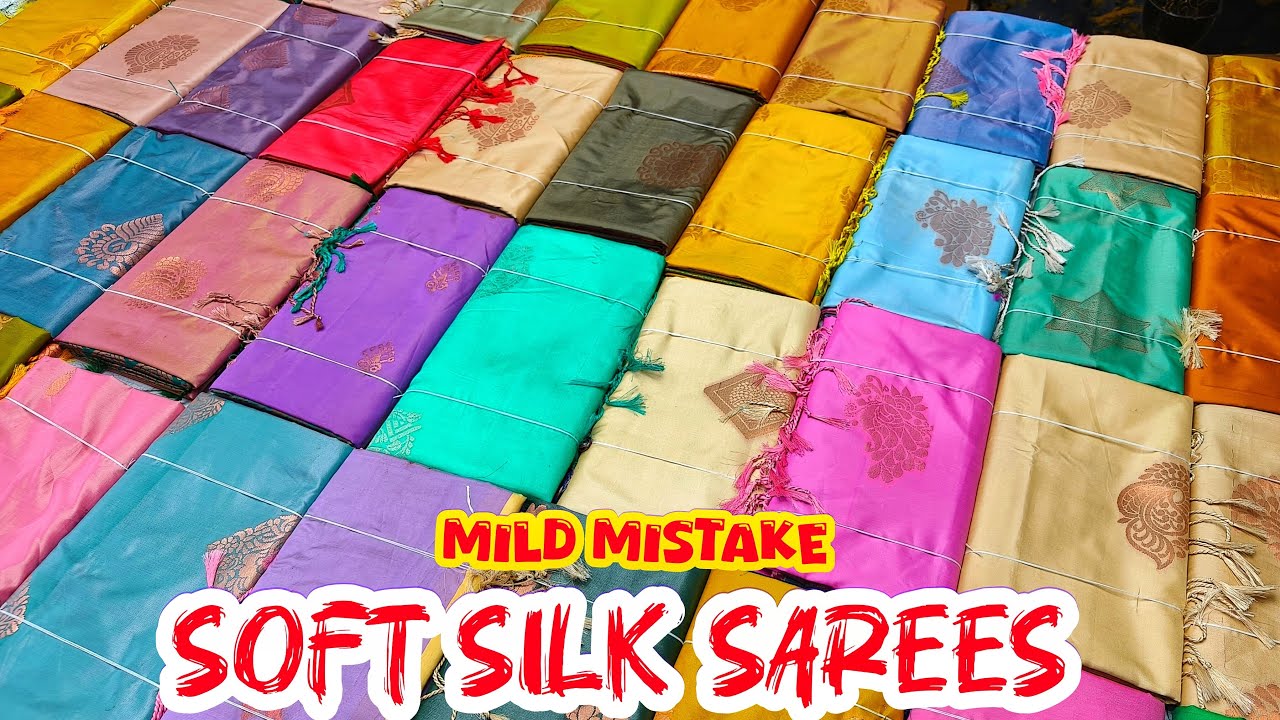 Mild Mistake Semi Soft Silk Sarees Collection Elampillai Sarees #sareelive #elampillai #sareelove