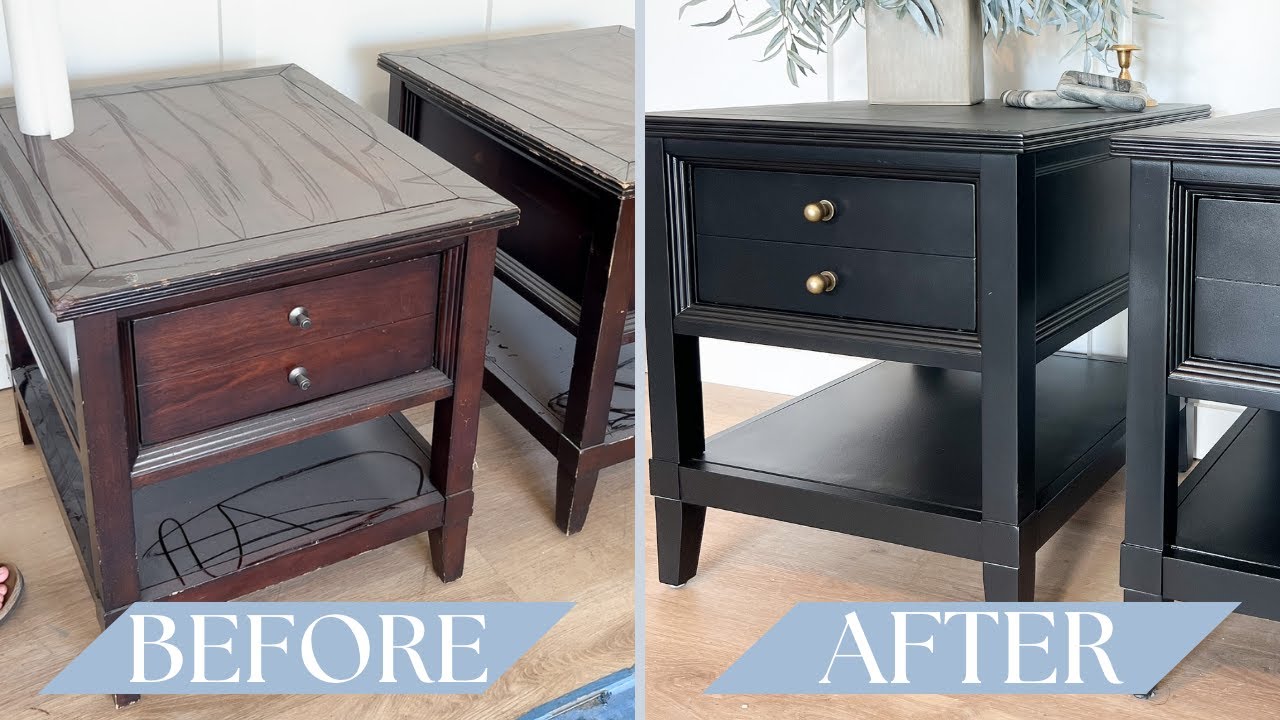 Refreshing this Outdated Nightstand Set for UNDER $100!