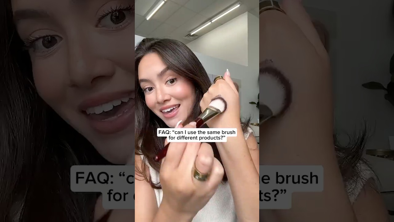 Same brush, multiple makeup products? 👀