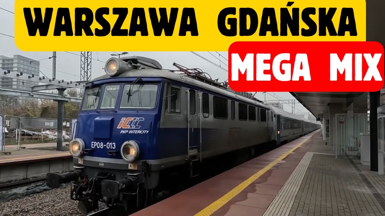 Pociągi Warszawa Gdańska. Pociągi PKP Intercity opanowały stację!