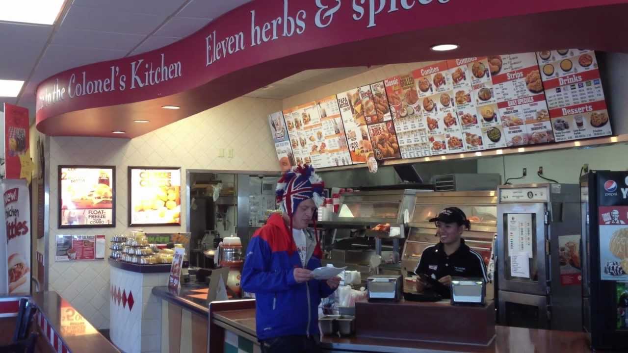 Jungle Bird gets video bombed at KFC Protest - Sacramento, California, USA.