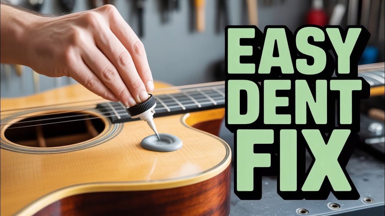 🎸👍 Guitar body..Repair nicks and dents under 10 minutes. Fast simple and easy. 