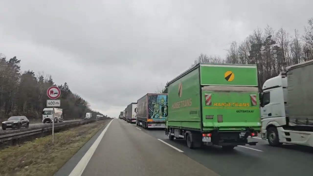 Korek . Niemiecka autostrada . Stau Deutsche Autobahn 