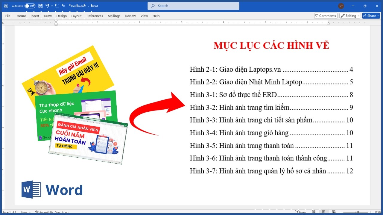 Word Table of Figures: Tạo Mục Lục Hình Ảnh Tự Động