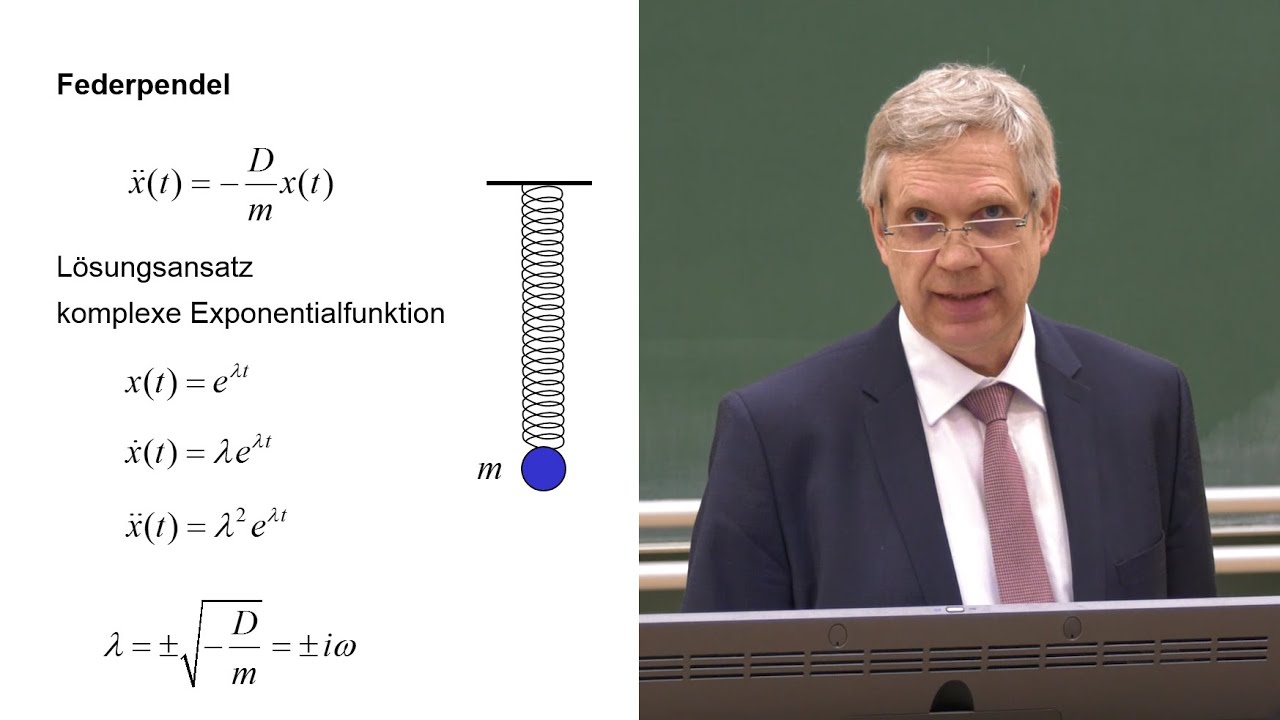 Federpendel - Komplexer Lösungsansatz