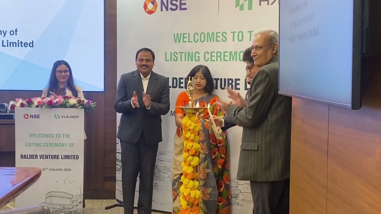 Highlights from Halder Venture Limited&rsquo;s Listing Ceremony at NSE India